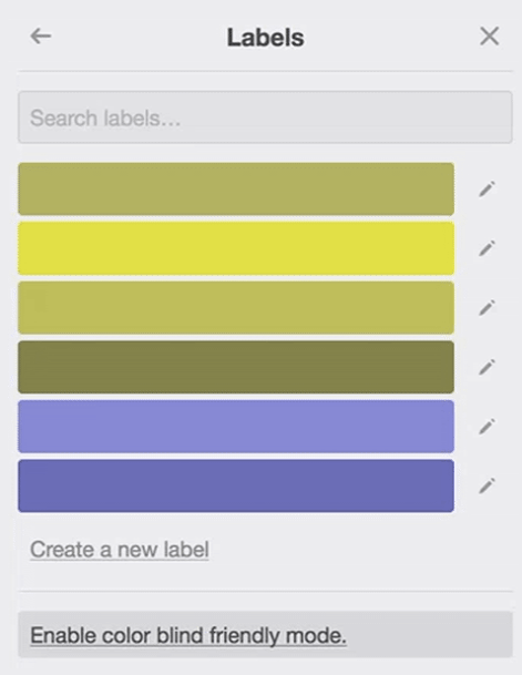 Regular Labels with Deuteronopia